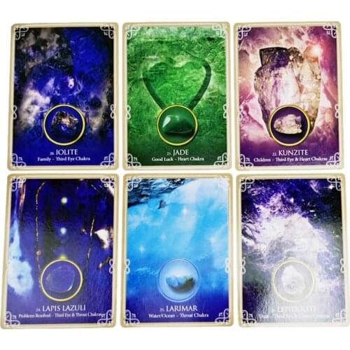 Crystals Tarot Cards Oracle Eternal Crystals Interactive Board Games Tarot English Divination Tarot Family Party Playing Card
