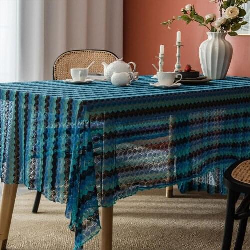 Lace Hollow Table Cloth Desk Cover Dining Tables Household Accessories