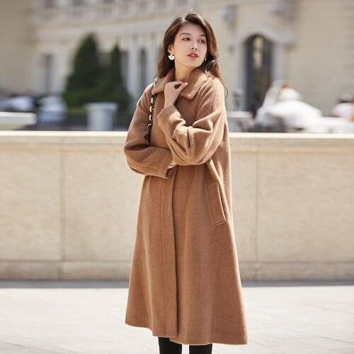 Likyims Womens Camel Coats