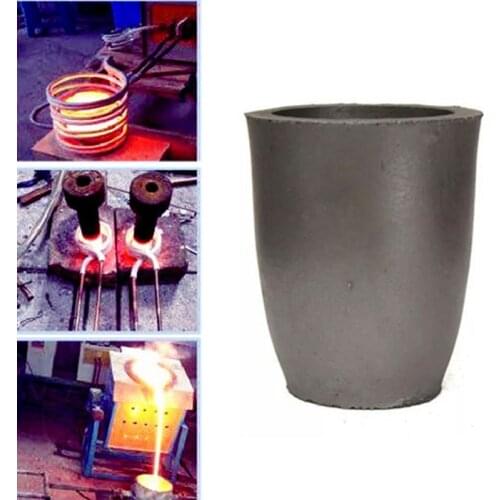 Foundry Clay Graphite Crucibles Black Cup Furnace Torch Melting Casting Refining Gold Silver Copper Brass Aluminum