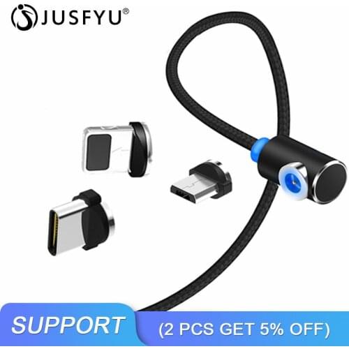 Magnetic Cable Braided 2.4A Fast Magnetic Cable For iPhone Samsung Xiaomi Micro USB Type C Quick Charger Cord Cables Phone Cable