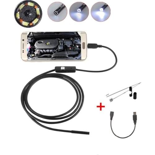 New 1m For Android WIFI Endoscope Waterproof Borescope Inspection Camera 8 LED a long effective focal length