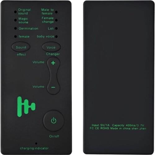 Mini Portable Voice Changer Handheld Microphone Voice Changing Device for PS4