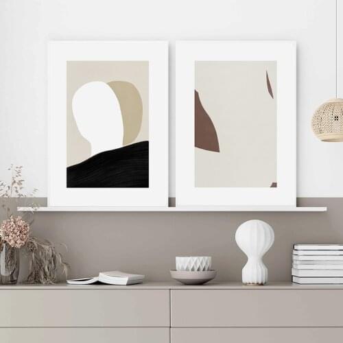 Minimalist Geometric Abstract Wall Art Pictures Canvas Painting Gallery Poster and Print Interior Living Room Kitchen Home Decor