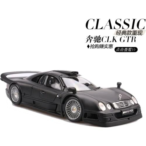 Maisto 1:18 Diecast Metal Car toy Model For Benz CLK GTR Collection Car Model For Man Gift With Original Box