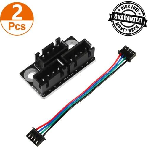 2pcs 3D Printer Stepper Motor Parallel Module with 100mm Cables for Double Z Axis Dual Z Stepping Motors Reprap Prusa Lerdge
