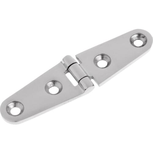 Marine 316 Grade Stainless Steel Boat Deck Cabin Strap Hinge - 100 x 25 mm