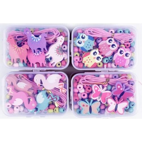 DIY Handmade Beaded Toy Accessory Set Children Creative Necklace Bracelet Girl Jewelry Making Toys Educational Toy Children Gift