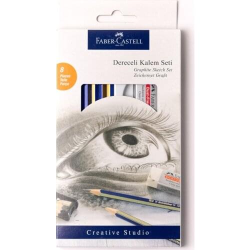 Faber-Castell Goldfaber 1221 Point Pencil Drawing Set, Creative Studio