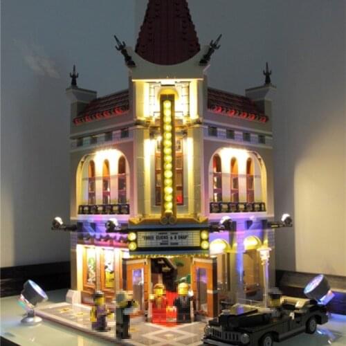 Led Light Set For Lego 10232 Building Blocks City Street Creator Palace Cinema Toy Compatible 15006 Bricks City Street Lighting