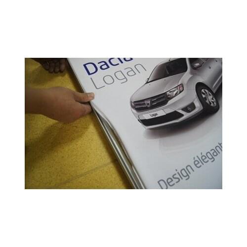 Outdoor Dye Sublimation Advertising Tension Fabric Polyester backlit Light Box Banner with silicone edge for the aluminum frame