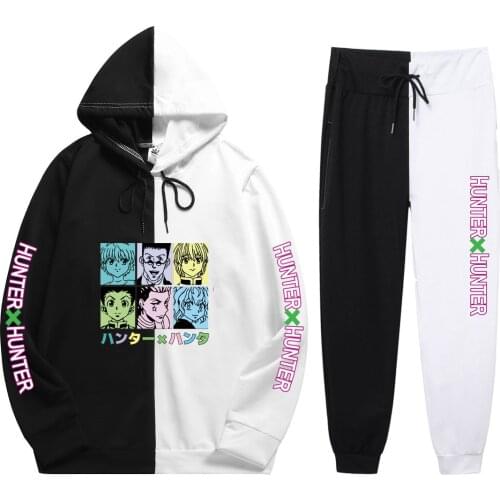 New 2021 Anime HUNTER X HUNTER Hoodie Pants Casual Men Women Tracksuits Casual Jogging Suits Harajuku