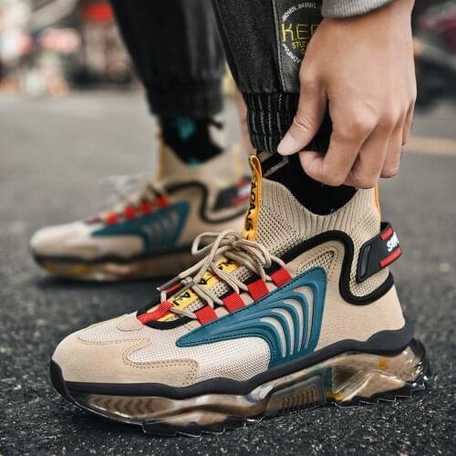 2021 Summer New Running Shoes for Men Breathable Popcorn Sport Shoes Designer Comfortable Soft Jogging Sneakers Zapatillas