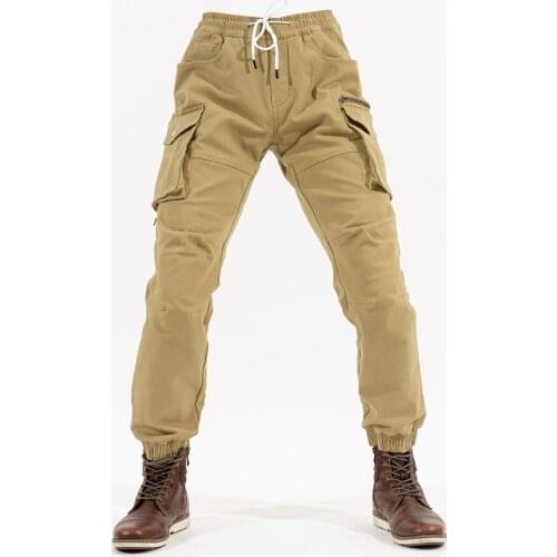 New knee four seasons motorcycle riding pants mens motorcycle pants fall-resistant four seasons racing handsome slim jeans