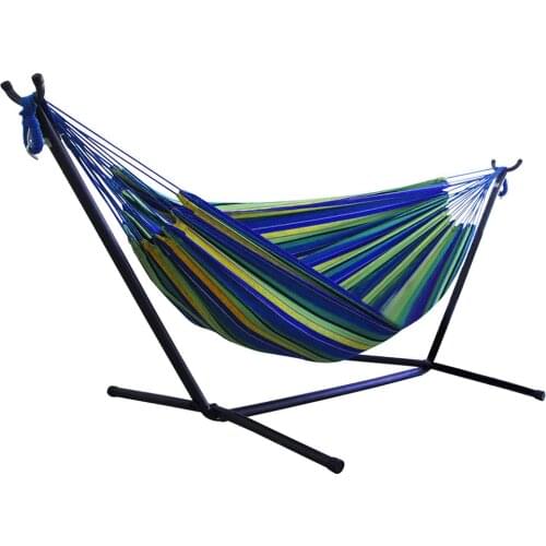 Portable Outdoor Canvas Hammock Stand Camping Sleeping Swing Hanging Bed（No Include Stand)