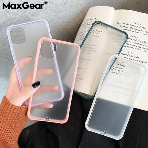 Shockproof Bumper Transparent Soft Silicone Matte Cases For iPhone XR XS Max 7 8 6 6S Plus X Clear Back Cover For iPhone 11 Pro