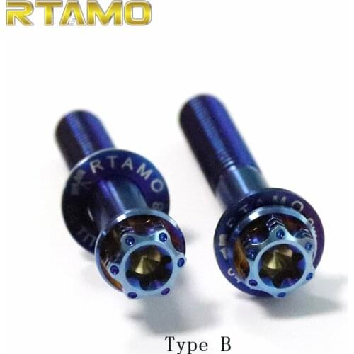 RTAMO | Titanium Exhaust Pipe Hanger Bolt+Washer Kit (2PCS )for Vespa Sprint 150/Vespa Primavera
