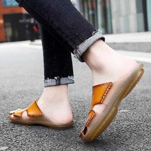 Indoor Slippers Men Shoes Male Fashion Men Outdoor Summer Sandals Slippers Owens Mens Sandles Man Flip Flop Casual Trend