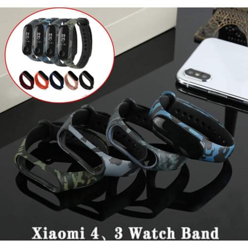 For Xiaomi Mi Band 4 3 Watch Strap Replacement Wrist Straps Wristbands Bracelets Silicone Watch Band for Xiaomi Miband Wristband
