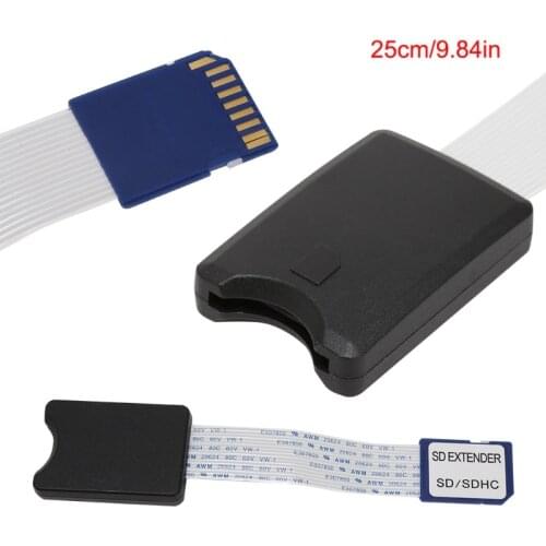 SD Male To SD Female SDHC SDXC Card Reader Extension Cable For Phone GPS TV A6HE