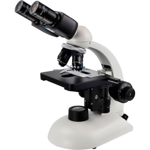 Upright Biological Microscope Binocular Head 40X -1000X for School Lab and Hospital