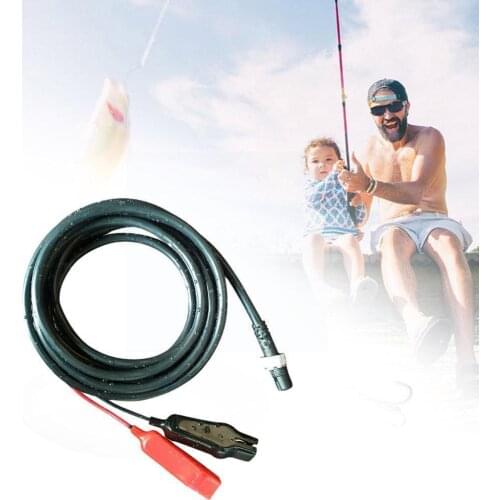 Power Cord Power Cable Battery Connecting Line Double Connectors 3M for Daiwa/ Electric Fishing Reels