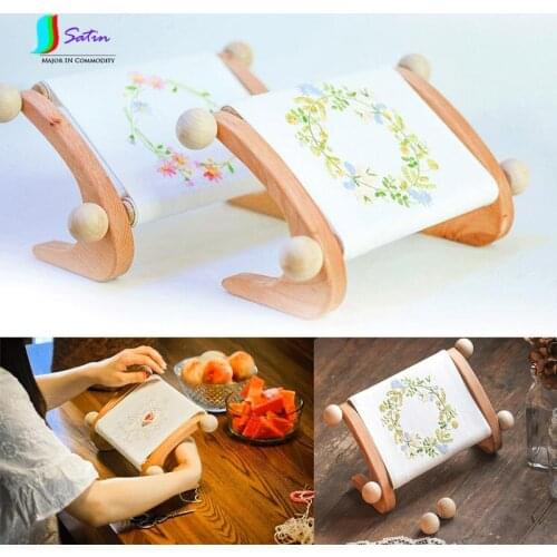 High-End Small Size Detachable Wooden Embroidery Frame,Three-Dimensional Wooden Mini Embroidery Tool Frame S0228L