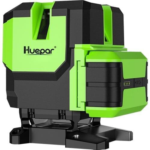 Huepar High Accuracy Pro Laser Level LS415 4V1H(360°）With 5 laser points OSRAM Cross Line Self-leveling Rotary Laser Level