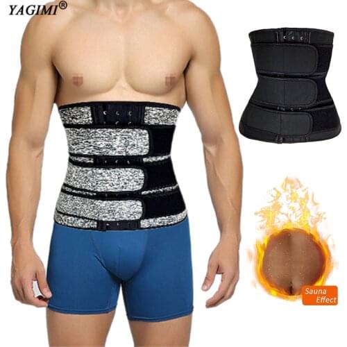 YAGIMI Colombian Girdles Slimming Corset Neoprene Waist Trainer for Man Workout Sweat Belt Sheath Belly Trimmer Shapewear Fajas