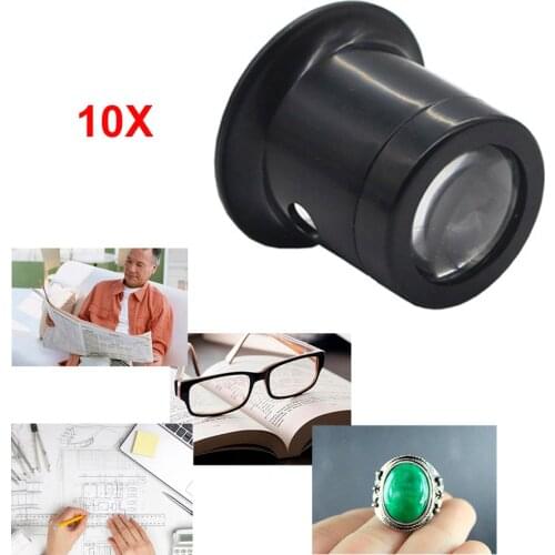 10X Portable Monocular Magnifying Glass Loupe Glass Loupe Lens Eye Magnifier Repair Kit Tool for Watch Jewelry Repair