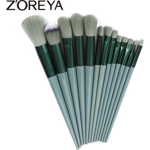 Zoreya 8/13 Pcs Makeup Brushes Set Eyeshadow Eyebrow Brush Beauty Make up Blending Tools Concealer Cosmetics Tool