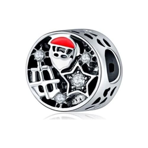 1pc New plata de ley Beads Charm Travel Eiffel Tower Camera Pendant Charms Bracelets DIY Fashion Jewelry ENM612