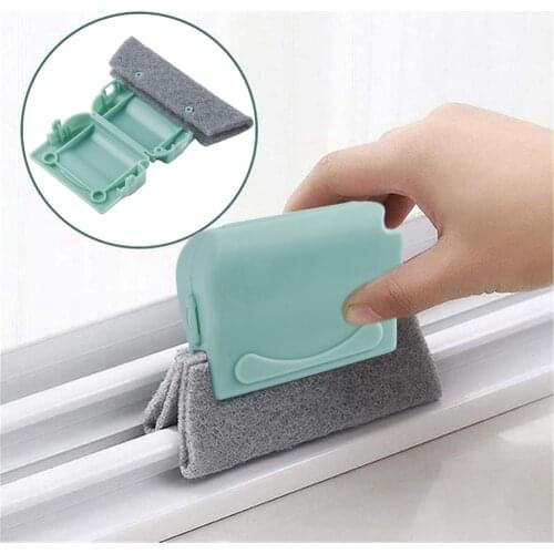 2pcs Window Groove Cleaning Brush Hand-held Crevice Cleaner Tools for KİTCHEN Door Window Slides and Gaps