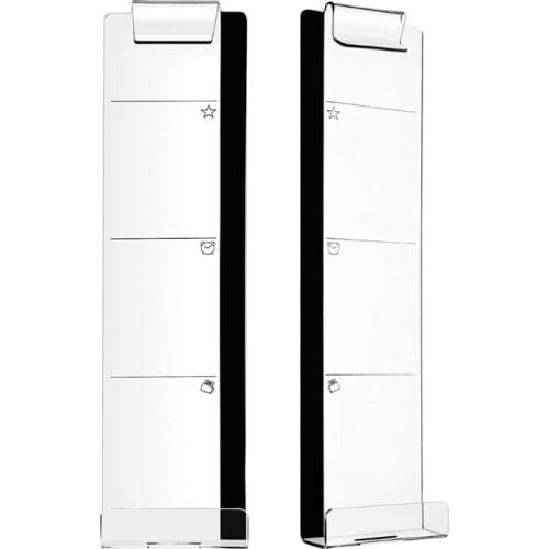 2PCS(Left & Right) Transparent Monitor Sticky Note Board Clear Color Acrylic Panel Monitor Sticky Note for Computer K5DB