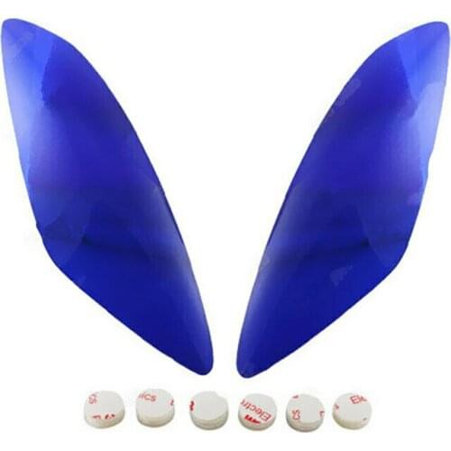 2X Motorcycle ABS Headlight Cover Lens Shield Protector For Yamaha FZ6 2006 - 2009 2007 2008 Custom