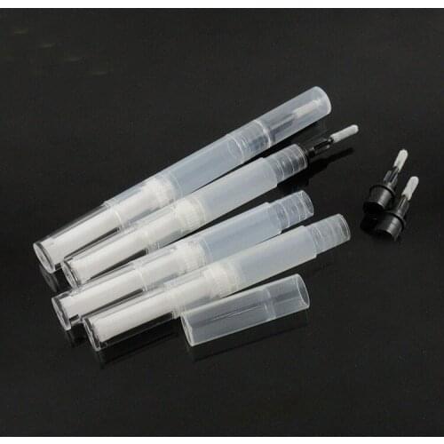 3ml clear plastic cosmetic pen for lip gloss balm mascara /eyelash growing liquid/spot/whelk removal art nail toothwhitening