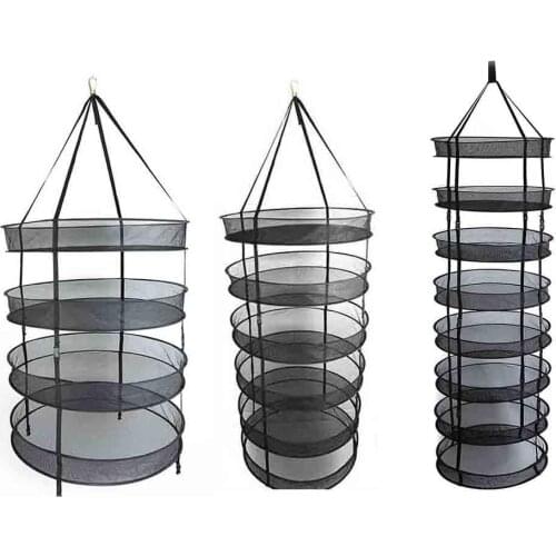 4/6/8 Layer Drying Net Clothes Hanging Drying Rack Steel Ring Mesh Folding Drying Rack Removable Drying Rack For Camping