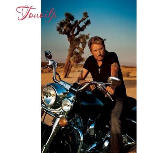 5d diamond painting cross stitch Rock star johnny hallyday picture mosaic kit diamond embroidery hobbies and crafts needlework