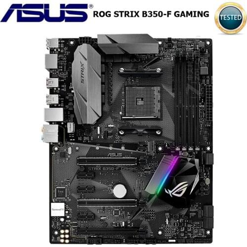 Asus ROG STRIX B350-F GAMING Motherbaord Socket AM4 DDR4 64GB PCI-E 3.0 Original Desktop Asus B350 Mainbaord CPU AMD B350 AM4