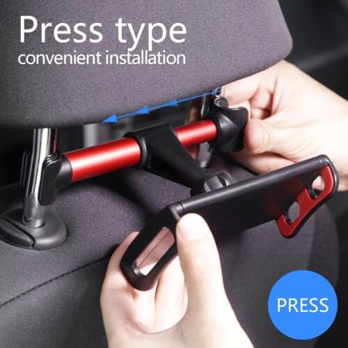 Premium Back Seat Car Phone Holder 4-11.5inch Extendable Car Phone Holder Tablet Mobile Rotatable Car Headrest Stand Bracket