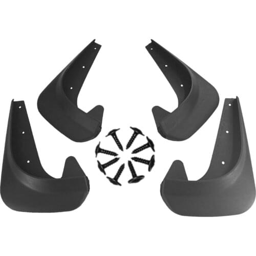 4Pcs/Set Car Mud Flaps Splash Guards Soft Plastic Mudflaps Mudguard Front & Rear Universal Fitment