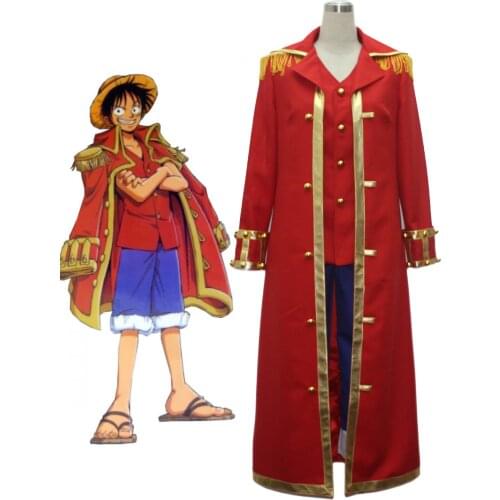 One Piece Monkey D Luffy Captain Cosplay Uniform Cosplay Costume