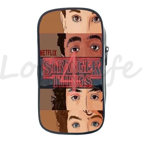 Stranger Things Pencil Case Kids Pencil Bag boys Girls Pencil Holder Makeup Box for Teenage School Bag Stationery Supplies
