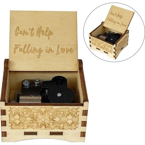 Wooden Music Box Wife, Husband, Holiday Gift, Home Decoration Music Box Decoration