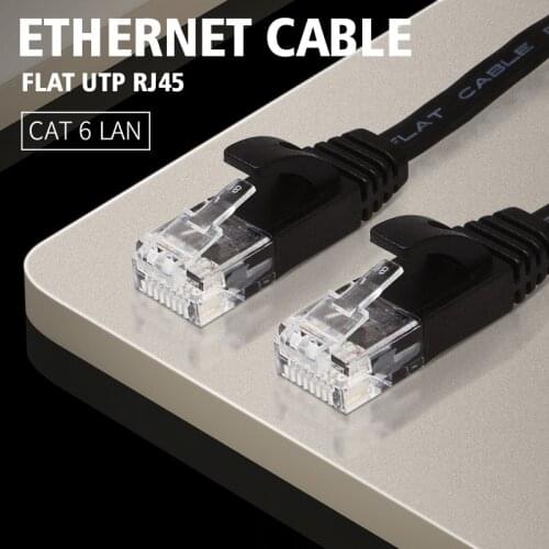 Ethernet Cable Cat6 Lan CAT 6 Flat UTP RJ45 Network Cable 15cm 25cm 50cm 1m Patch Cord For Computer Router Laptop Network Cable