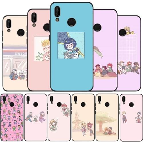 JoJos Bizarre Adventure black Silicone soft Phone Case for huawei P40 P30 P20 P10 Pro P9 Lite Psmart 2019 Y6 Y9 cover