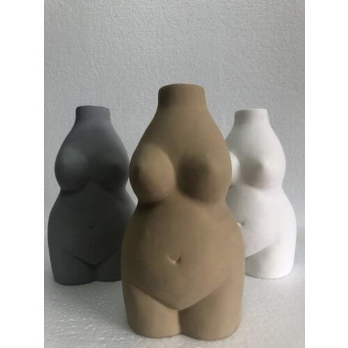 Tabletop Abstract Vase-Female Nude Vase-Ceramics Body Flower Vase- Flower Pot-Ceramic Vase-Home Decortion Accessories