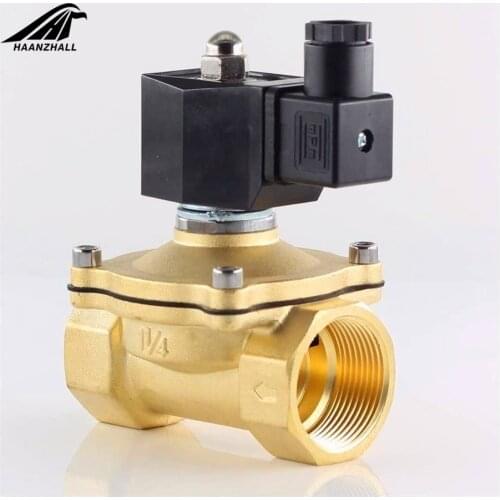 Normally Closed Solenoid Valve Water Valve, IP65 Fully Enclosed Coil, AC220V DC12V DC24V, G3/8" G1/2" G3/4" G1 G1-1/4 G1-1/2
