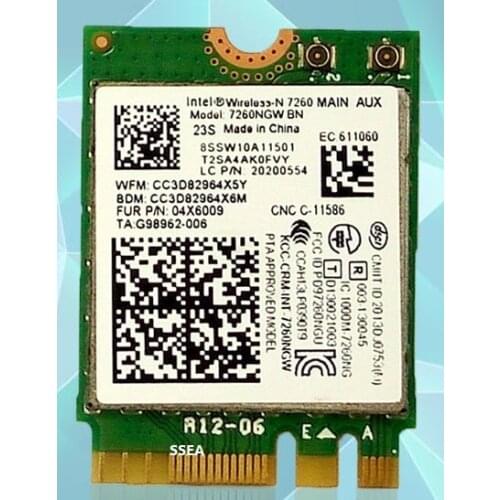 SSEA New For Intel wireless-N 7260 7260NGW NGFF 802.11bgn WiFi Bluetooth 4.0 for IBM T440 T440p W540 L440 X240 X240s FRU 04X6009