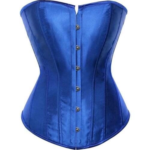 New Overbust Corset Plus Size Sexy Corselet Corsets and Bustiers Tops Red Black Pink Purple White Gothic Lingerie Women